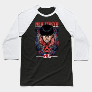 Akira Neo Tokyo Kaneda Character Anime 1988 Baseball T-Shirt